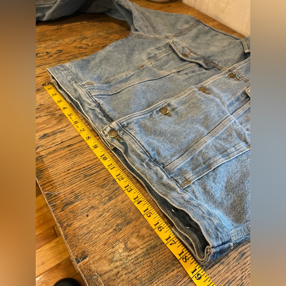 BZJ Blue Denim Jacket Size L Vintage unisex - Picture 10 of 11
